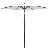 7.5" Patio Umbrella Outdoor Table Market Umbrella with Push Button Tilt and Crank