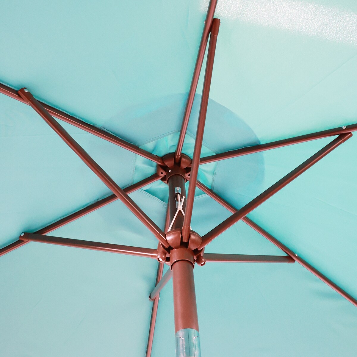 7.5" Patio Umbrella Outdoor Table Market Umbrella with Push Button Tilt and Crank