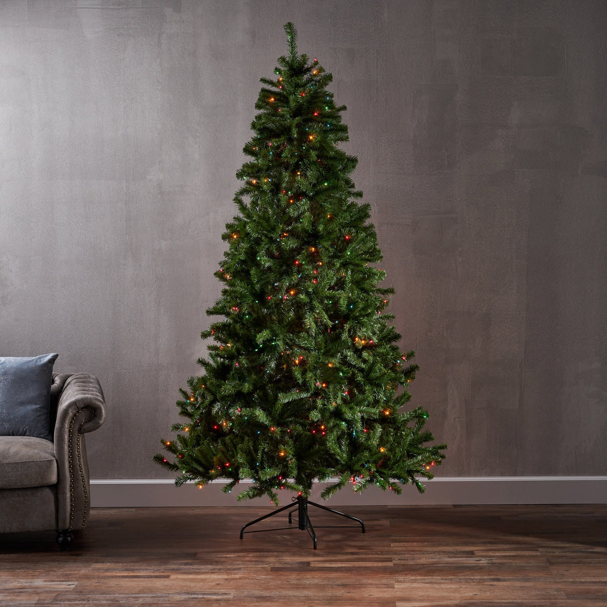 7.5-foot Noble Fir Artificial Christmas Tree by Christopher Knight Home