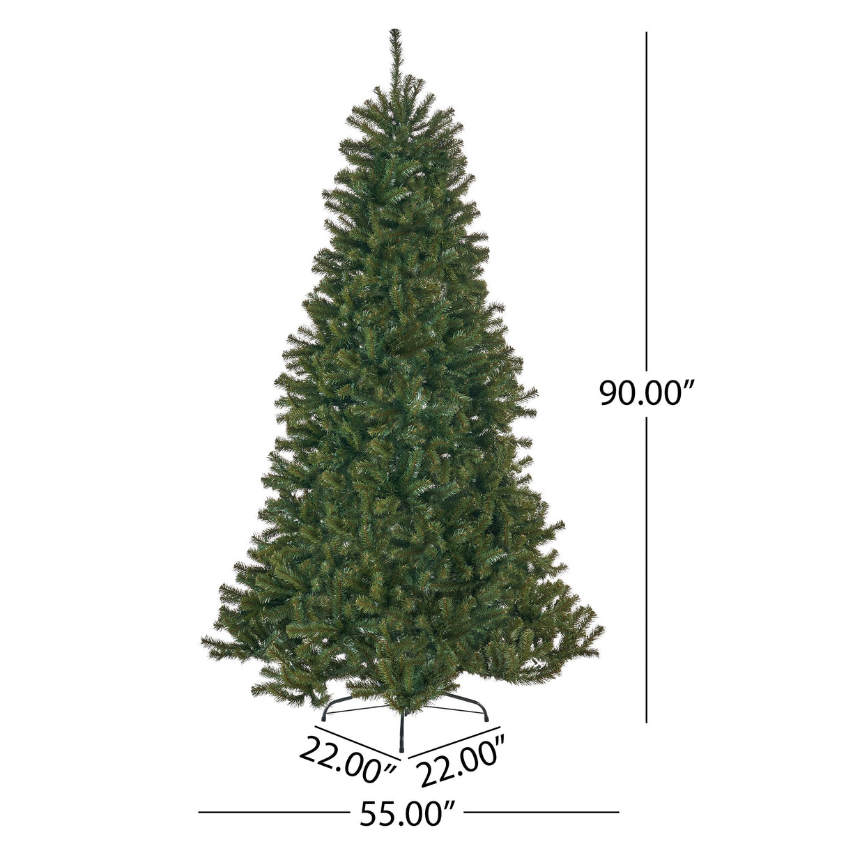 7.5-foot Noble Fir Artificial Christmas Tree by Christopher Knight Home
