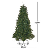 7.5-foot Noble Fir Artificial Christmas Tree by Christopher Knight Home