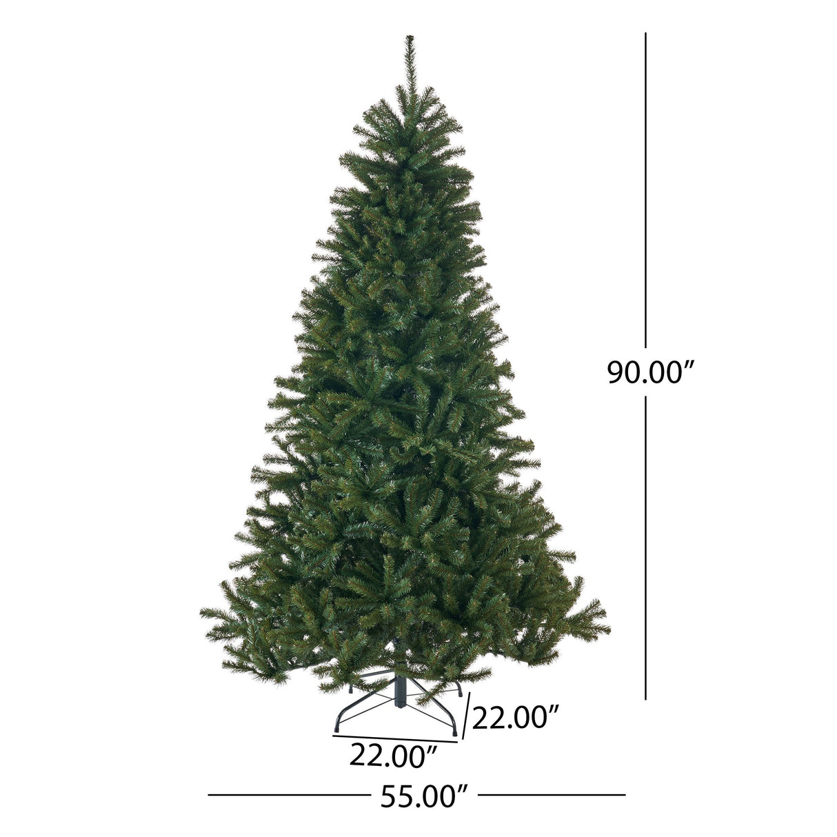 7.5-foot Noble Fir Artificial Christmas Tree by Christopher Knight Home