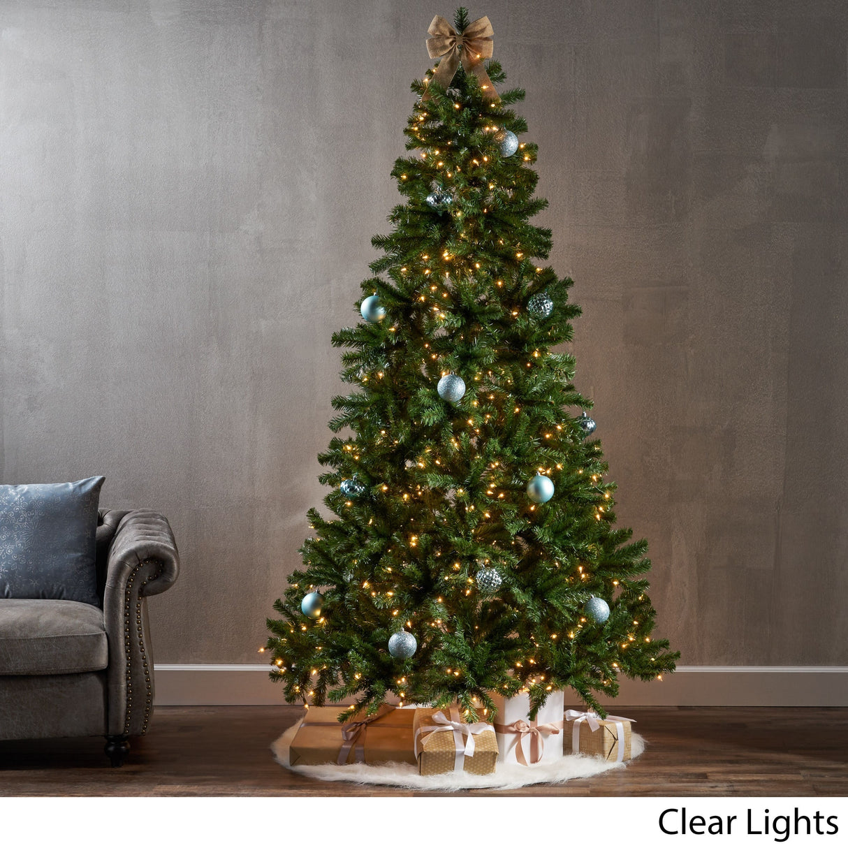 7.5-foot Noble Fir Artificial Christmas Tree by Christopher Knight Home