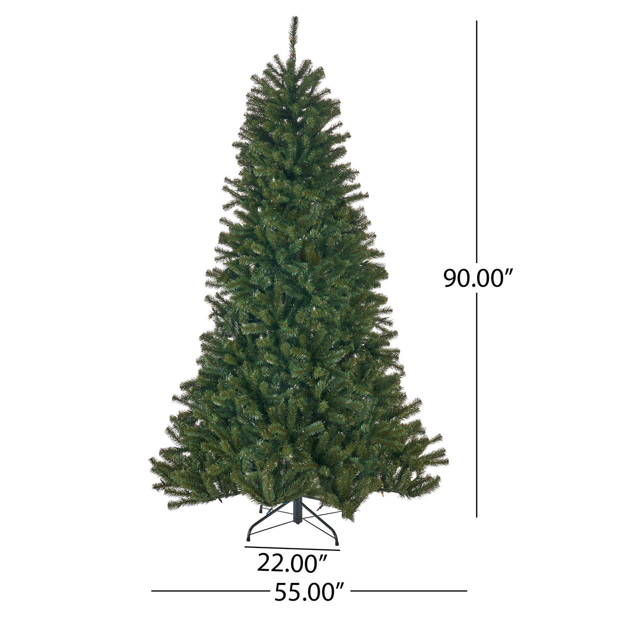 7.5-foot Noble Fir Artificial Christmas Tree by Christopher Knight Home