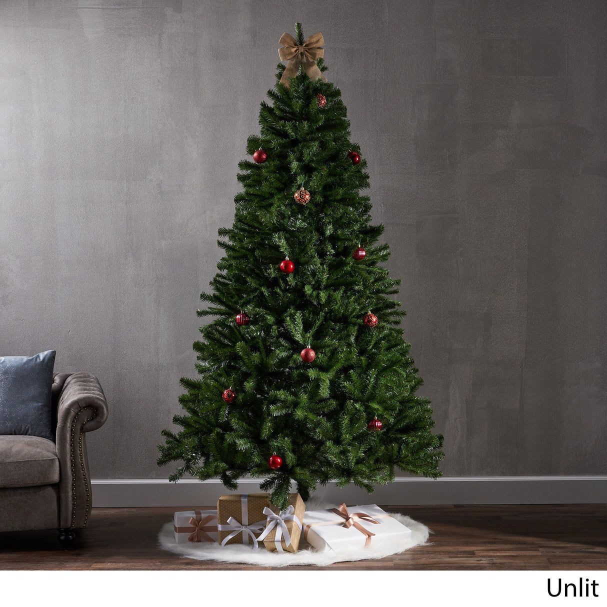 7.5-foot Noble Fir Artificial Christmas Tree by Christopher Knight Home