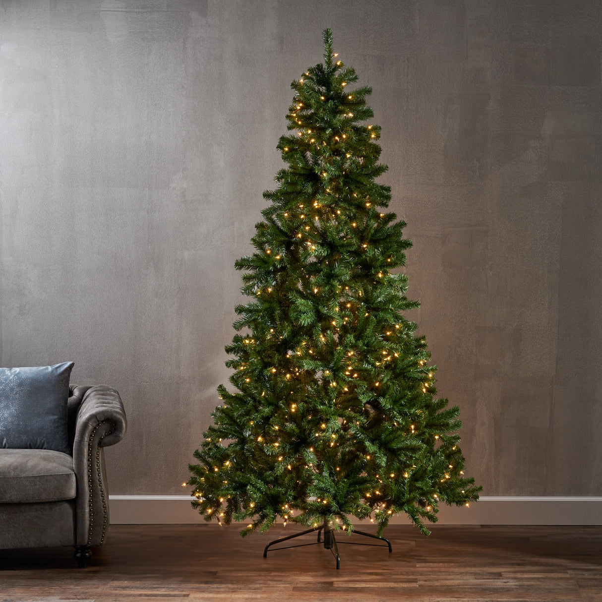 7.5-foot Noble Fir Artificial Christmas Tree by Christopher Knight Home