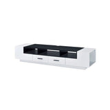 70 inch TV benches modern television stands with black and white finish