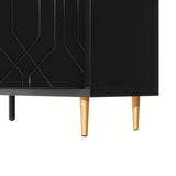 70 inch Width Console Table with Adjustable Shelves