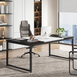 70.86 Inches Large Executive Computer Desk,6FT Conference Table,Dining Table for 4-6 Prople