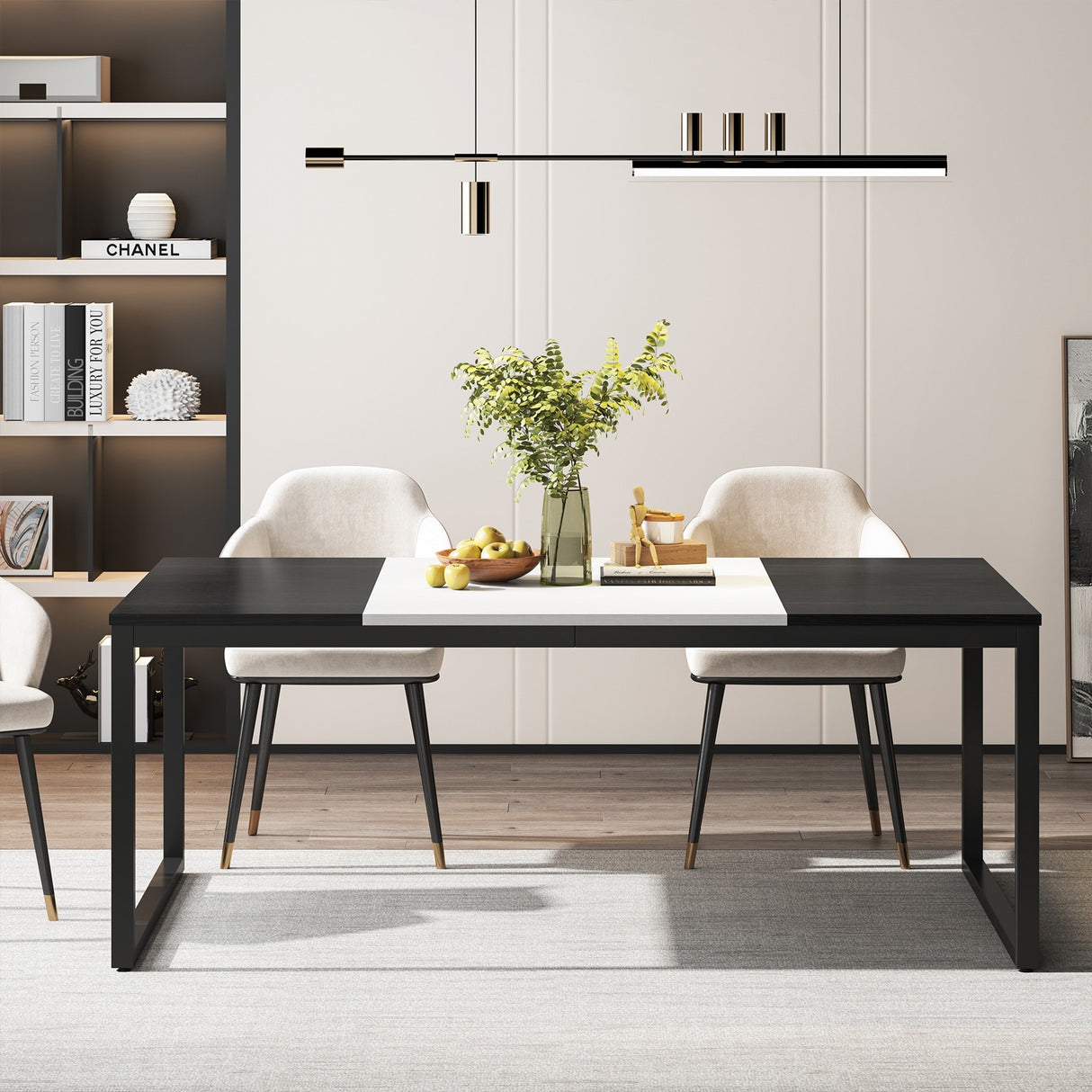 70.86 Inches Large Executive Computer Desk,6FT Conference Table,Dining Table for 4-6 Prople