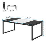 70.86 Inches Large Executive Computer Desk,6FT Conference Table,Dining Table for 4-6 Prople