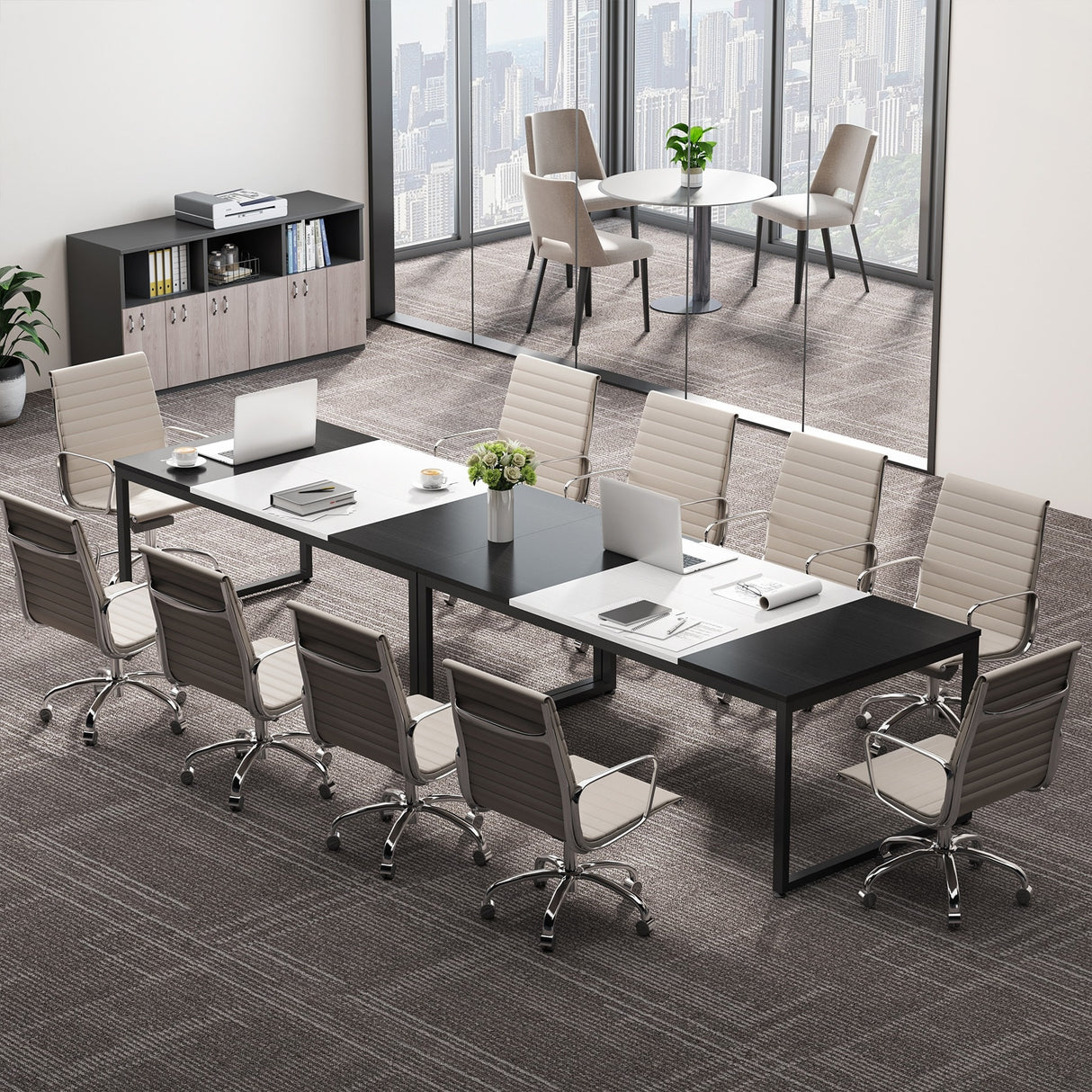 70.86 Inches Large Executive Computer Desk,6FT Conference Table,Dining Table for 4-6 Prople