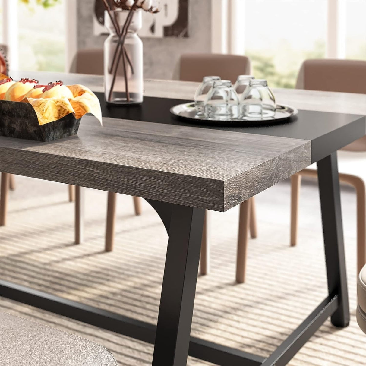 70.87 Inches Dining Table for 8 People