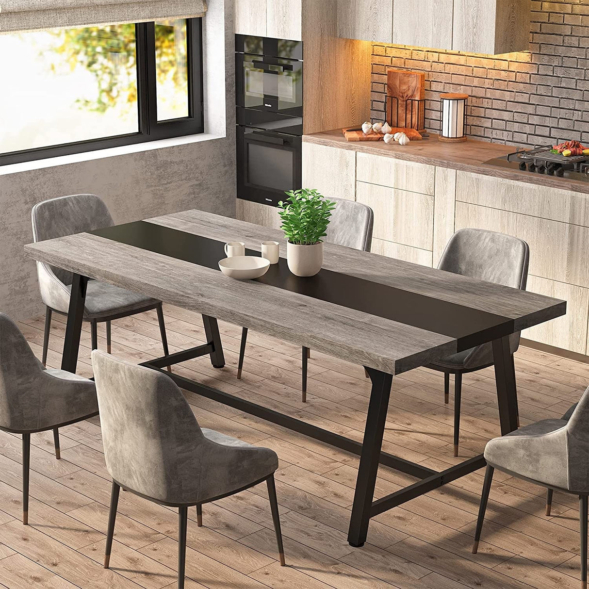 70.87 Inches Dining Table for 8 People