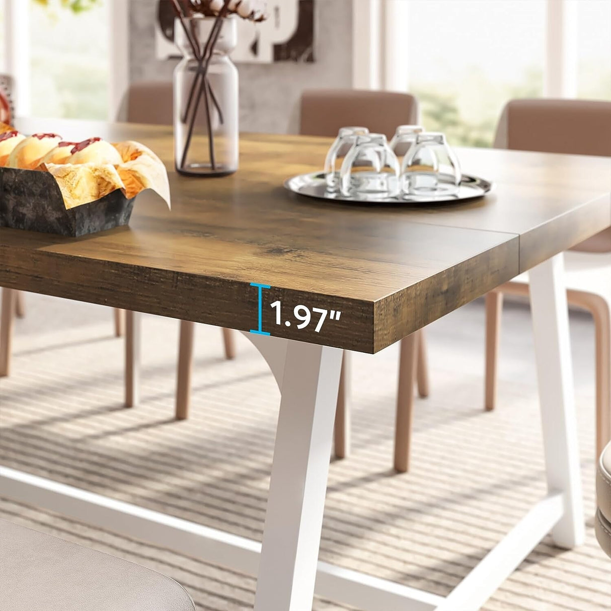 70.87 Inches Dining Table for 8 People
