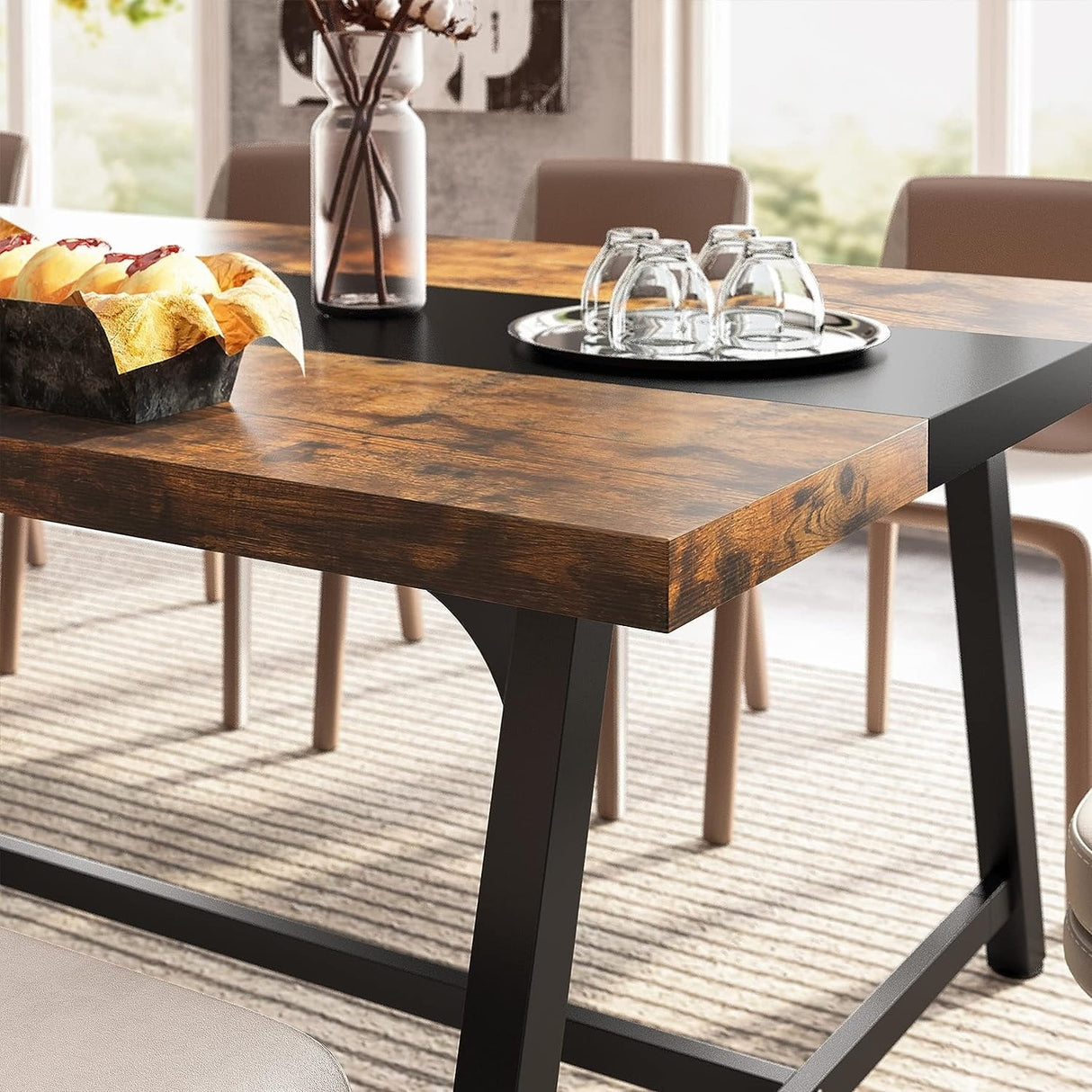 70.87 Inches Dining Table for 8 People