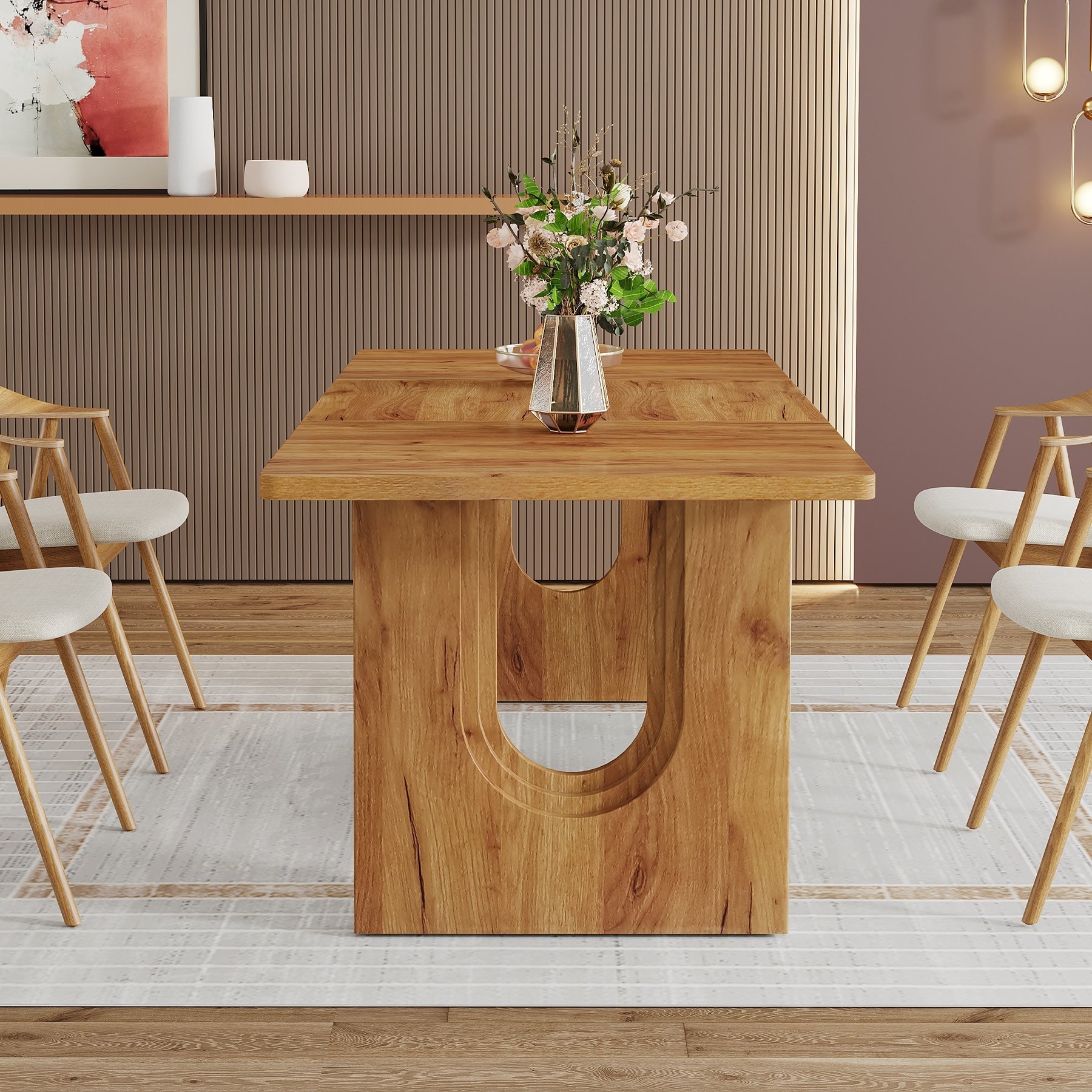 Amazon.com - Merax Retro 5-Piece Dining Set with Extendable