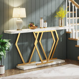 70.9 Inch Long Sofa Console Table for Entryway,Modern Hallway Accent Tables with Stylish Metal Legs