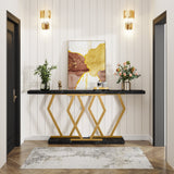 70.9 Inch Long Sofa Console Table for Entryway,Modern Hallway Accent Tables with Stylish Metal Legs