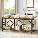 70.9 Inche Extral Long Console Sofa Accent Table for Entryway Living Room