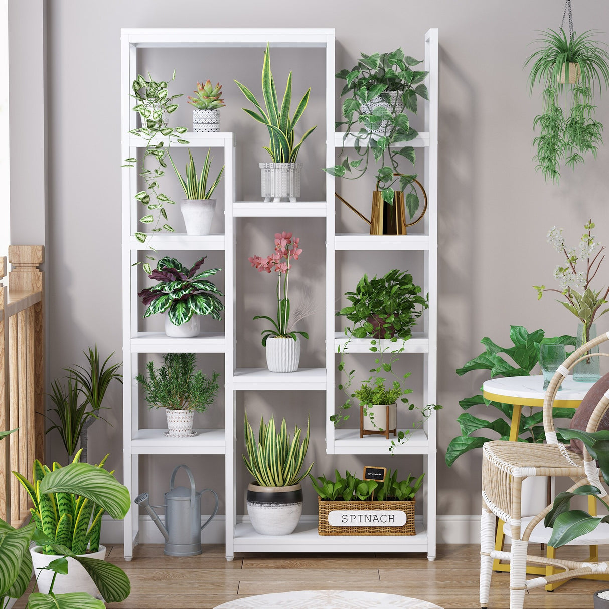 6-Tier Tall Bookshelf and Bookcase, 70.9 inch 12-Shelf Display Shelves for Living Room