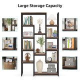 6-Tier Tall Bookshelf and Bookcase, 70.9 inch 12-Shelf Display Shelves for Living Room