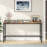 70.9" Extra Long Sofa Console Table, Behind The Couch Table Narrow Entryway Table