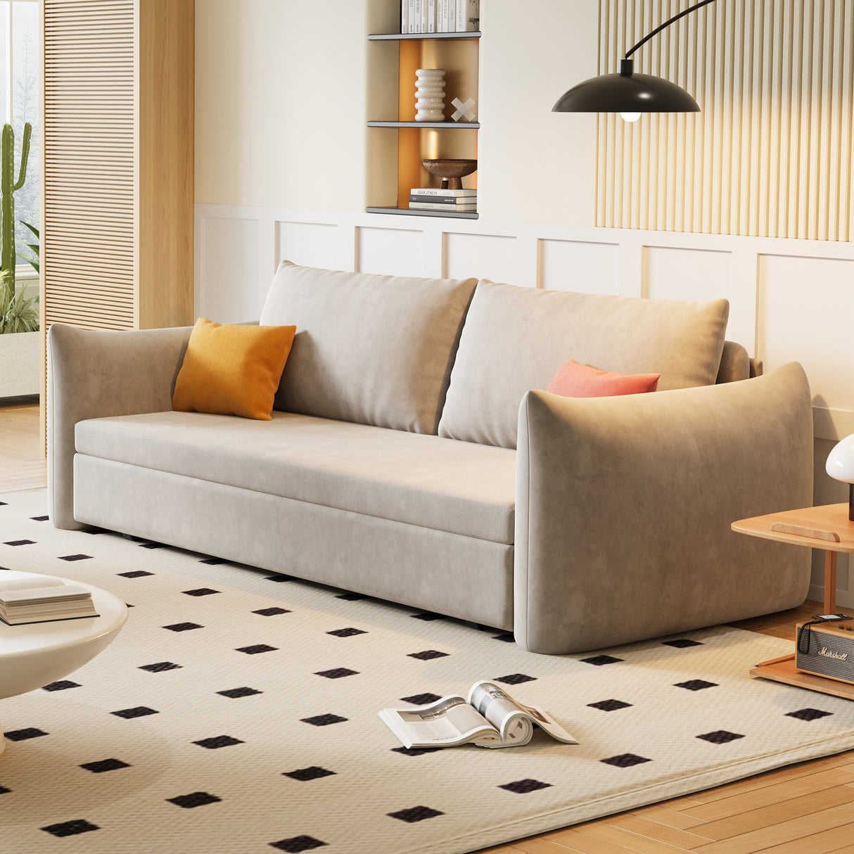 70.9" Double Sleeper Sofa & Sofa Bed Pull Out Couch with Storage - 70'9" x 34'6"
