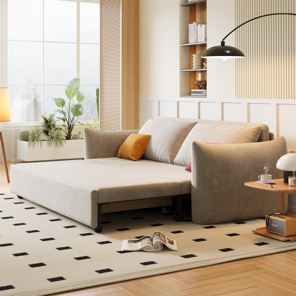 70.9" Double Sleeper Sofa & Sofa Bed Pull Out Couch with Storage - 70'9" x 34'6"