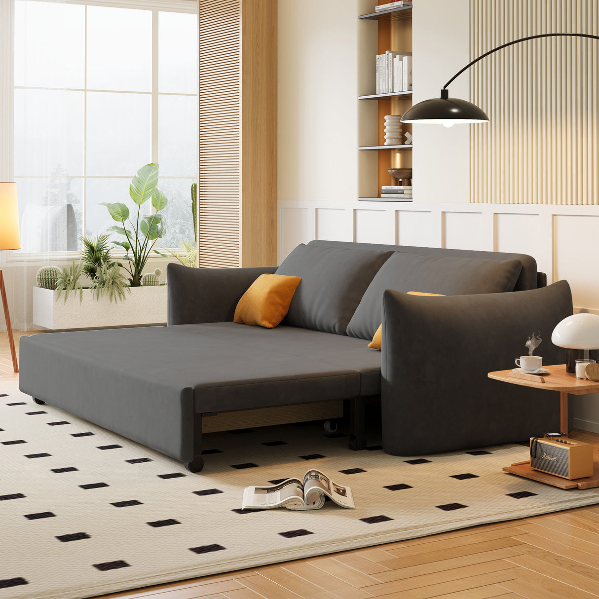 70.9" Double Sleeper Sofa & Sofa Bed Pull Out Couch with Storage - 70'9" x 34'6"