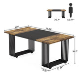 70.9" Modern Office Desk, Wood Computer Desk Large Executive Desk
