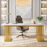 70.9" Modern Office Desk, Wood Computer Desk Large Executive Desk