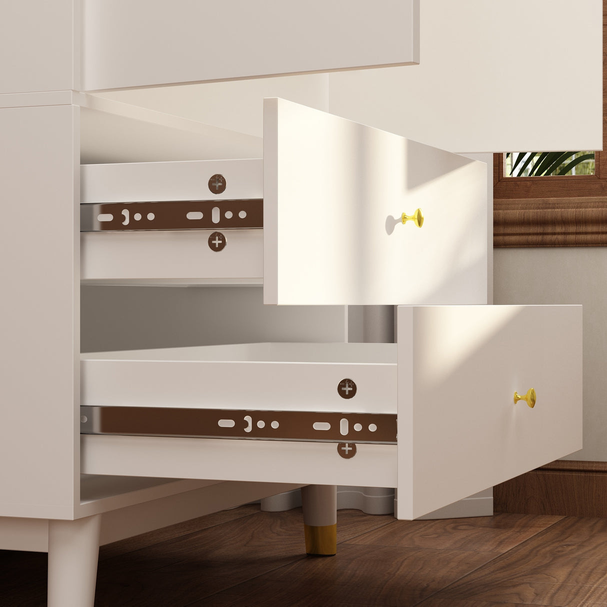 70.9"H Armoires & Wardrobe Two Drawers Hanging Storage Closet Cabinet