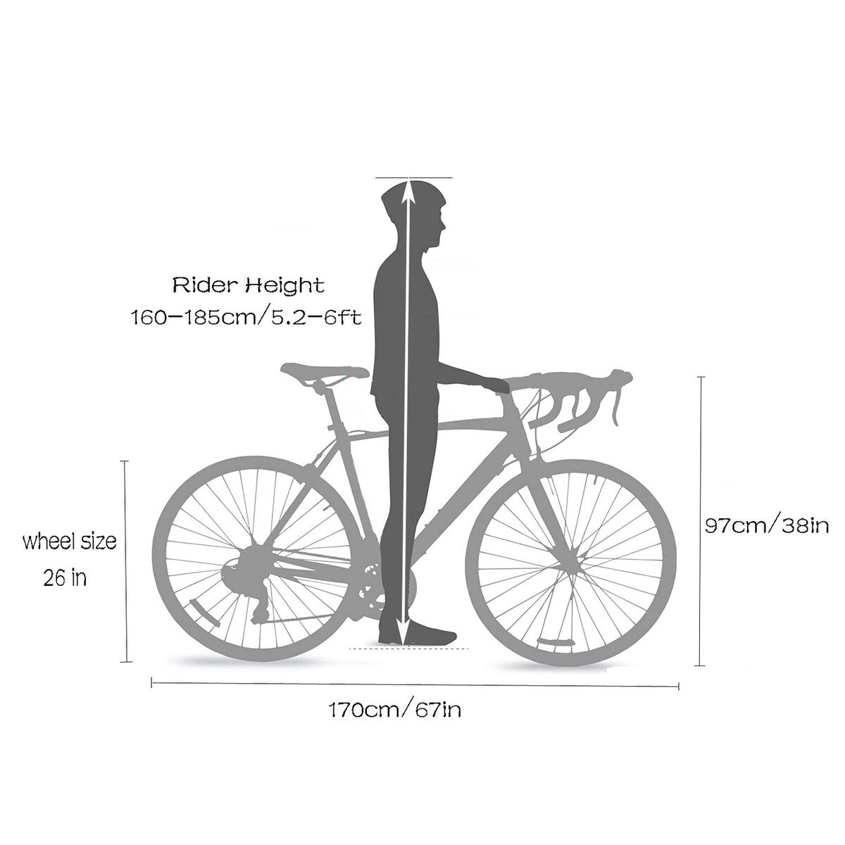 700C Adult Road Bike Steel Frame 17in High Rim Wheel Dual Disc Brake 21 Speed Gear System Men Road Bicycle