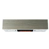 70" Farmhouse TV Stand with Fireplace, Fits up to 75" TV - 70"W x 30"H x 14.5"D