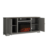 70" Farmhouse TV Stand with Fireplace, Fits up to 75" TV - 70"W x 30"H x 14.5"D