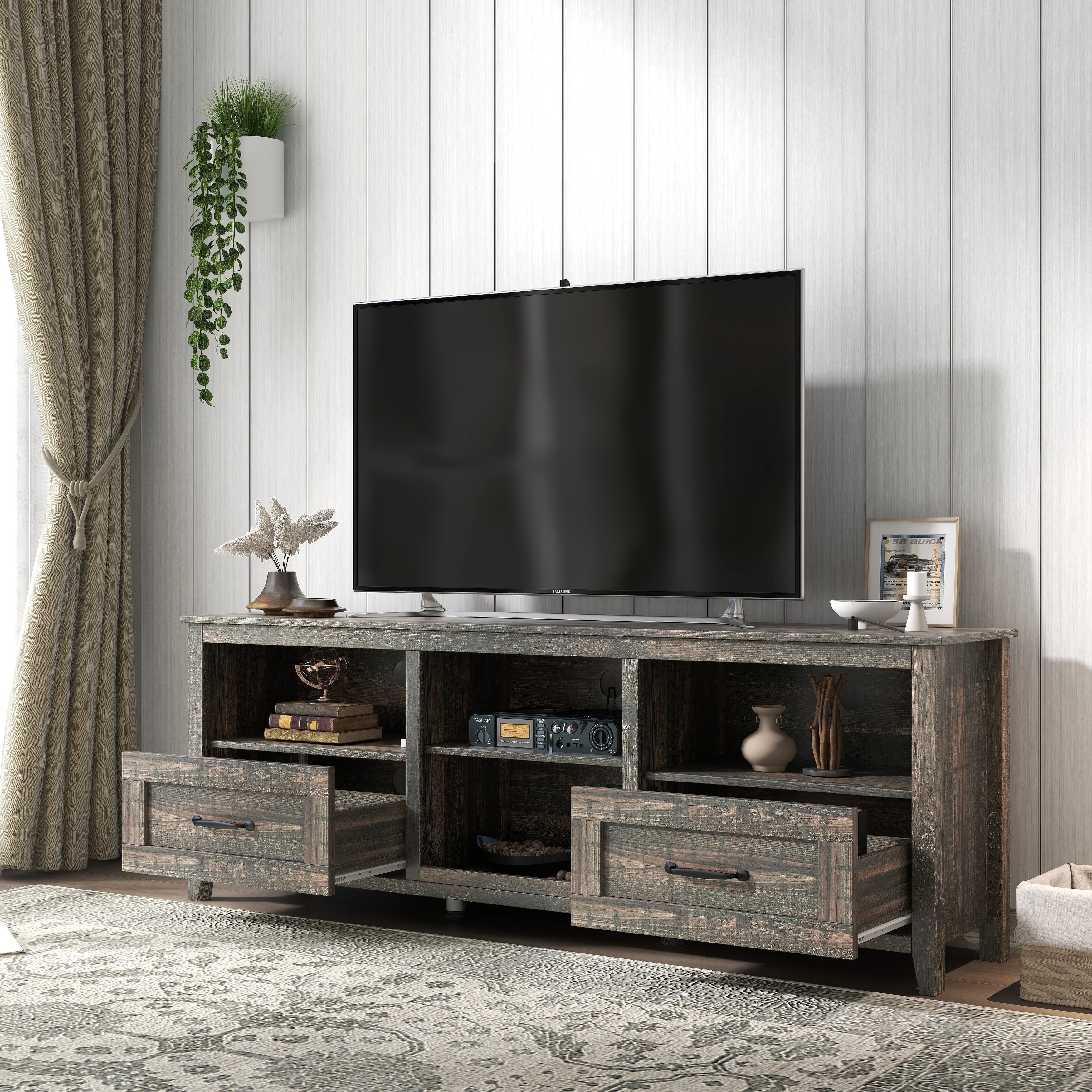 Long entertainment stand sales