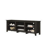 70" W TV Stand with Open Shelves and Cable Management