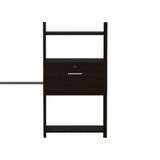 70"W - 118"W Drawers Closet System, 5-Shelves 3-Hanging Rods 1-Drawers Clothes Locker, Armoire for Bedroom Guest Room