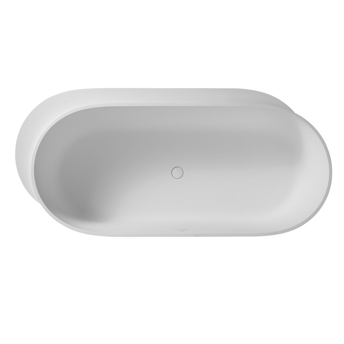 71 IN. Solid Surface Freestanding Bathtub
