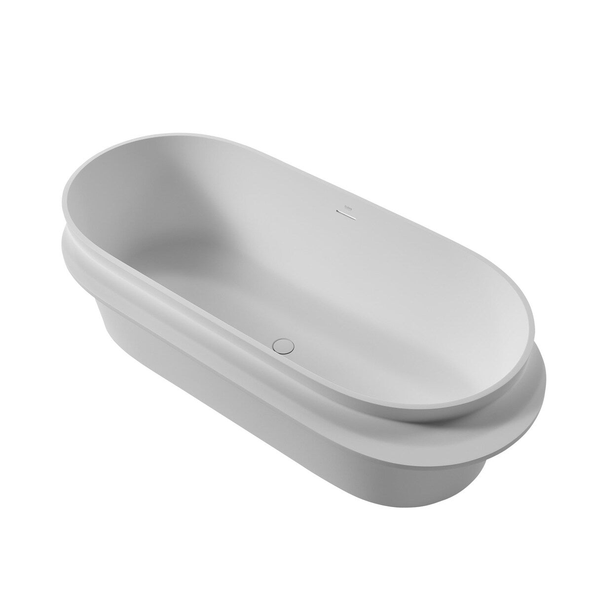 71 IN. Solid Surface Freestanding Bathtub