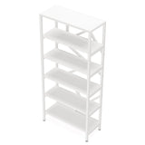 71 Inch Industrial Bookshelf, 6 Shelf Etagere Bookcase,Free Standing Open Book Shelves Storage Display Shelf