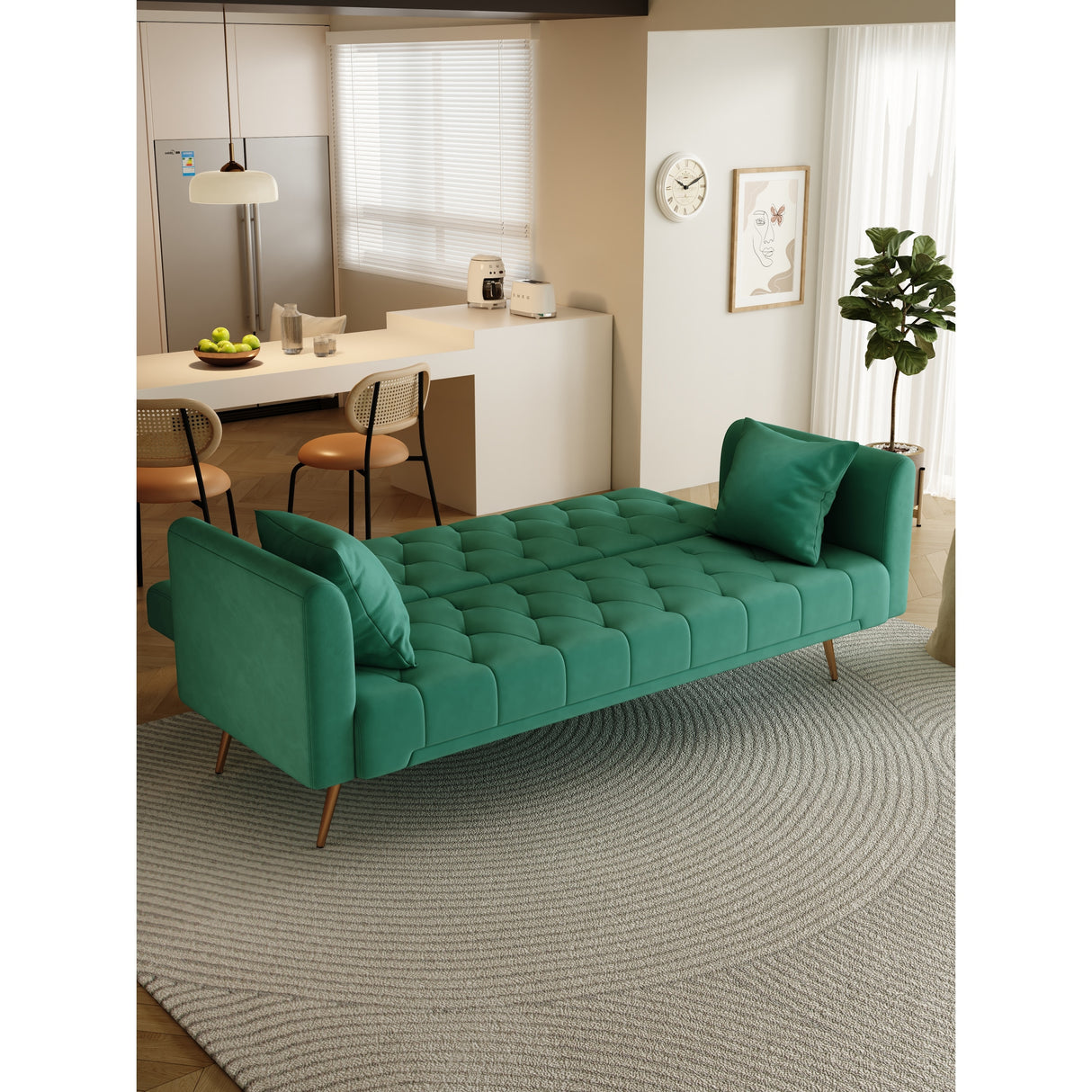 Convertible Double Folding Sofa Bed - 19.00 x 71.00 x 30.00