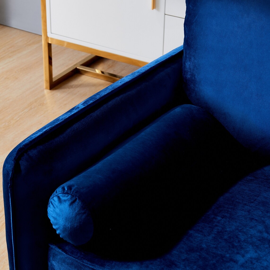 71" Wide Velvet Fabric Sofa Upholstered Living Room Furniture