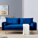 71" Wide Velvet Fabric Sofa Upholstered Living Room Furniture