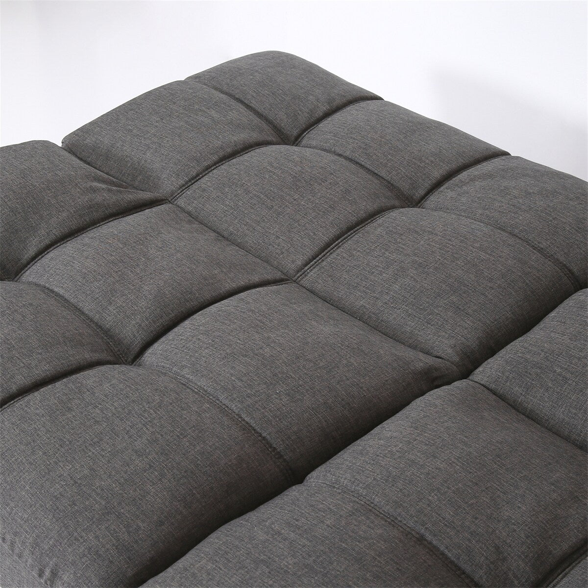 71'' Wide Futon Sofa Bed Adjustable Arms Tufted Back Convertible Futon Sleeper Sofa Tufted Folding Couch