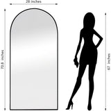 71x28"Arch Full Length Mirror,Modern Design Standing Floor Mirror,Full Body Mirror for Living Room,Bedroom,Bathroom,Cloakroom