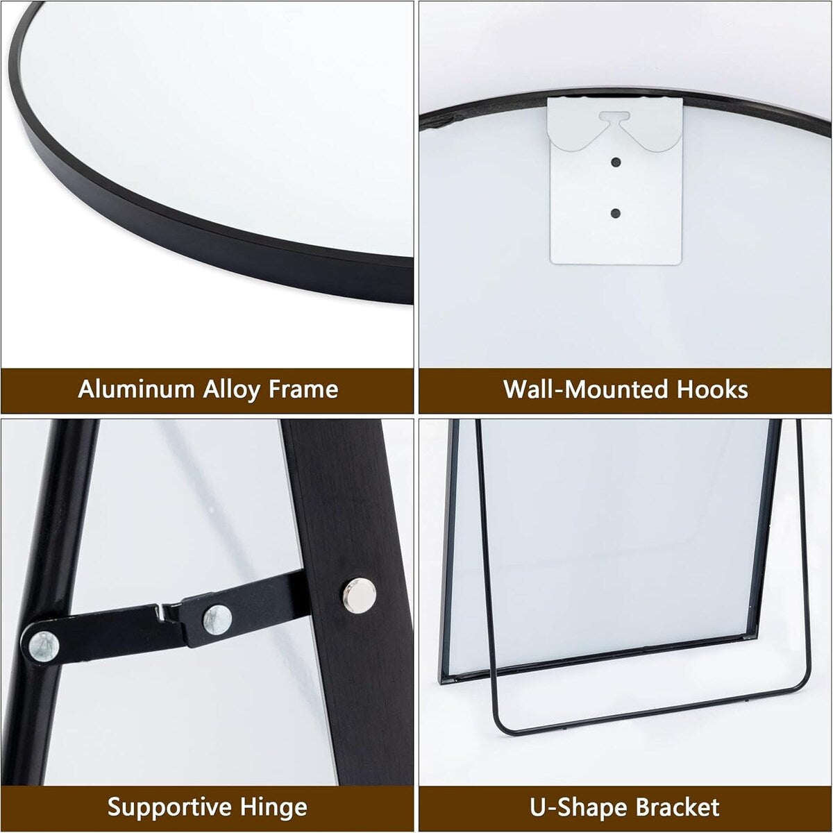 71x28"Arch Full Length Mirror,Modern Design Standing Floor Mirror,Full Body Mirror for Living Room,Bedroom,Bathroom,Cloakroom
