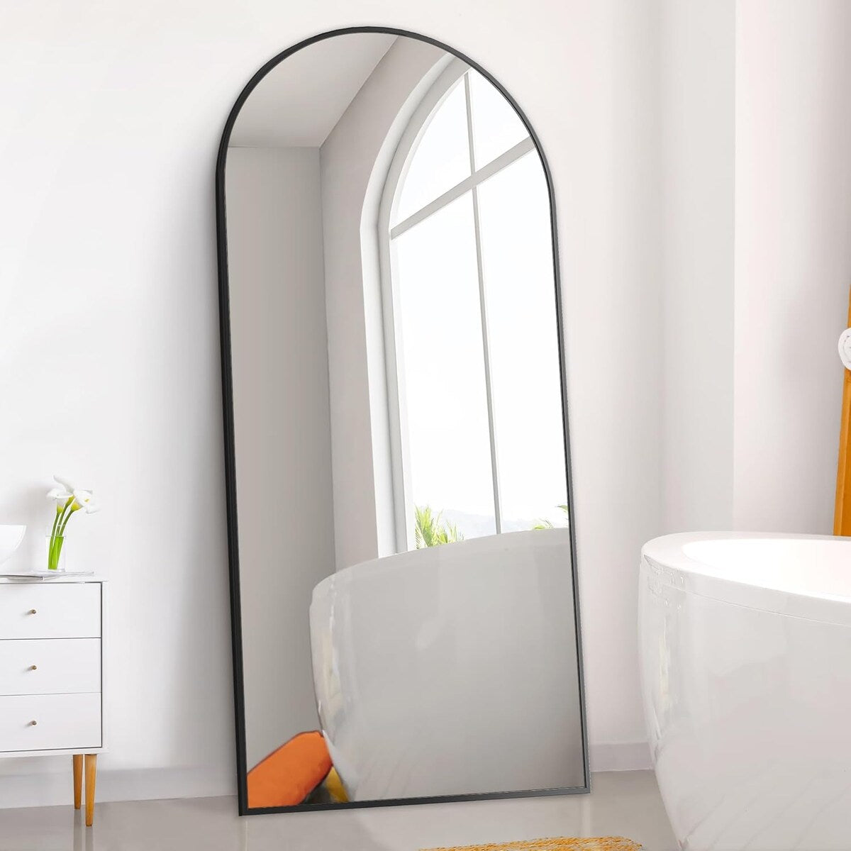 71x28"Arch Full Length Mirror,Modern Design Standing Floor Mirror,Full Body Mirror for Living Room,Bedroom,Bathroom,Cloakroom