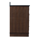 Abigail American Walnut 72-Inch Bathroom Vanity Base Only